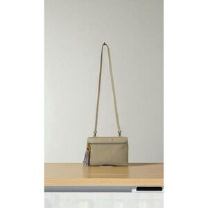 TIGNANELLO Crossbody Handbag Beige Leather Tassel Hipster Clutch Bag‎